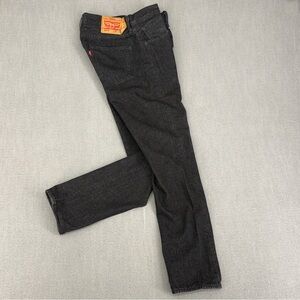 Levis 501 CT Mens 30x32 Custom Tapered Gray Black Button Fly Grunge Emo Rocker